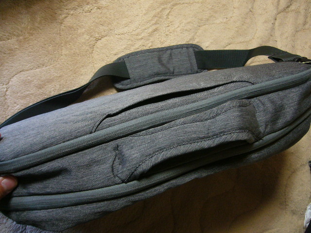 LOGOS Logos bag gray outdoor business size 440-300-145mm carry bag OK many pocket fastener case bottom board unused 