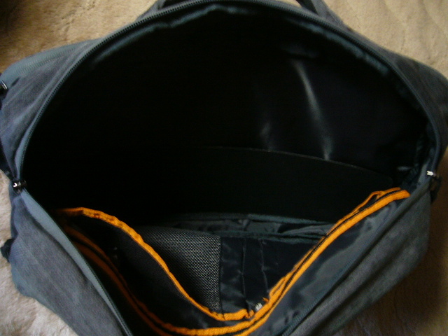 LOGOS Logos bag gray outdoor business size 440-300-145mm carry bag OK many pocket fastener case bottom board unused 