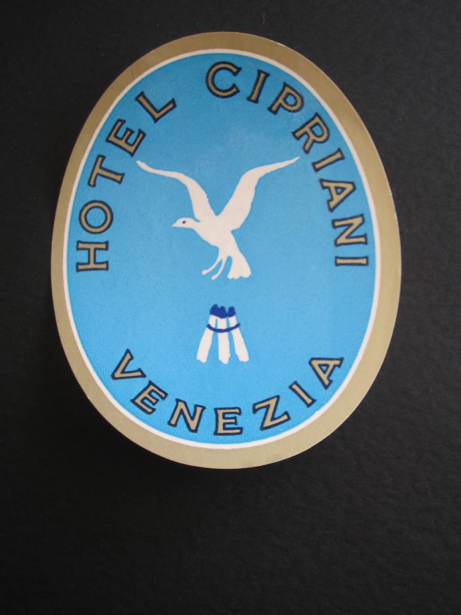  hotel label #HOTEL CIPRIANI#bene Cheer # bell Monde hotel chip rear -ni#be varnish # Italy 