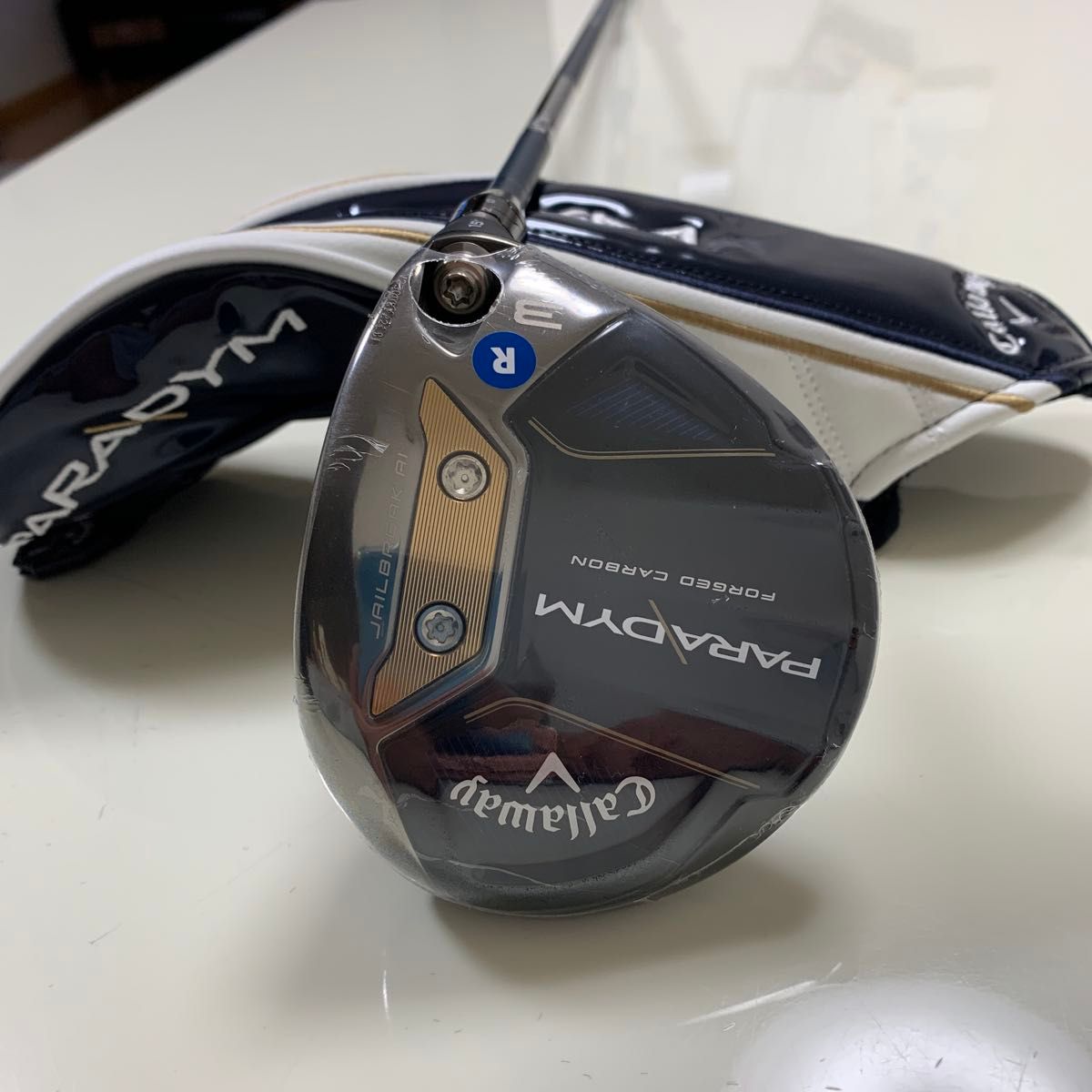 キャロウェイ パラダイム フェアウェイウッド 3W 15° VENTUS TR 5-Rシャフト ヘッドカバー付。 新品未使用