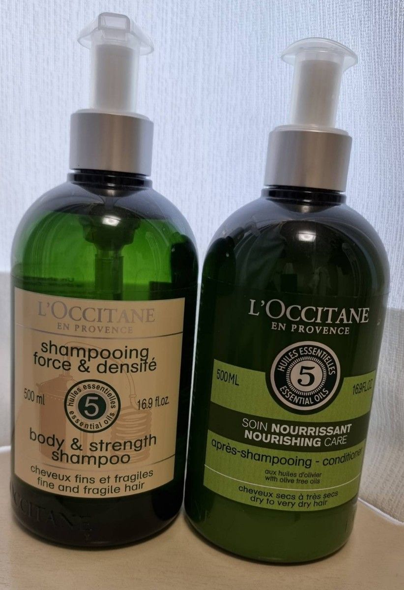 L'OCCITANE ファイブハーブスエンリッチシャンプー + ナリッシングコンディショナー 500ml 2本セット ラスト1点