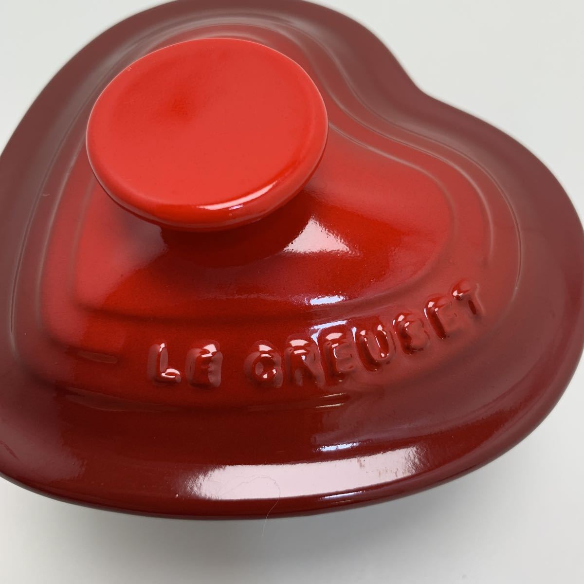 LE CREUSET ル・クルーゼ ラムカンダムール チェリーレッド 美品_画像4