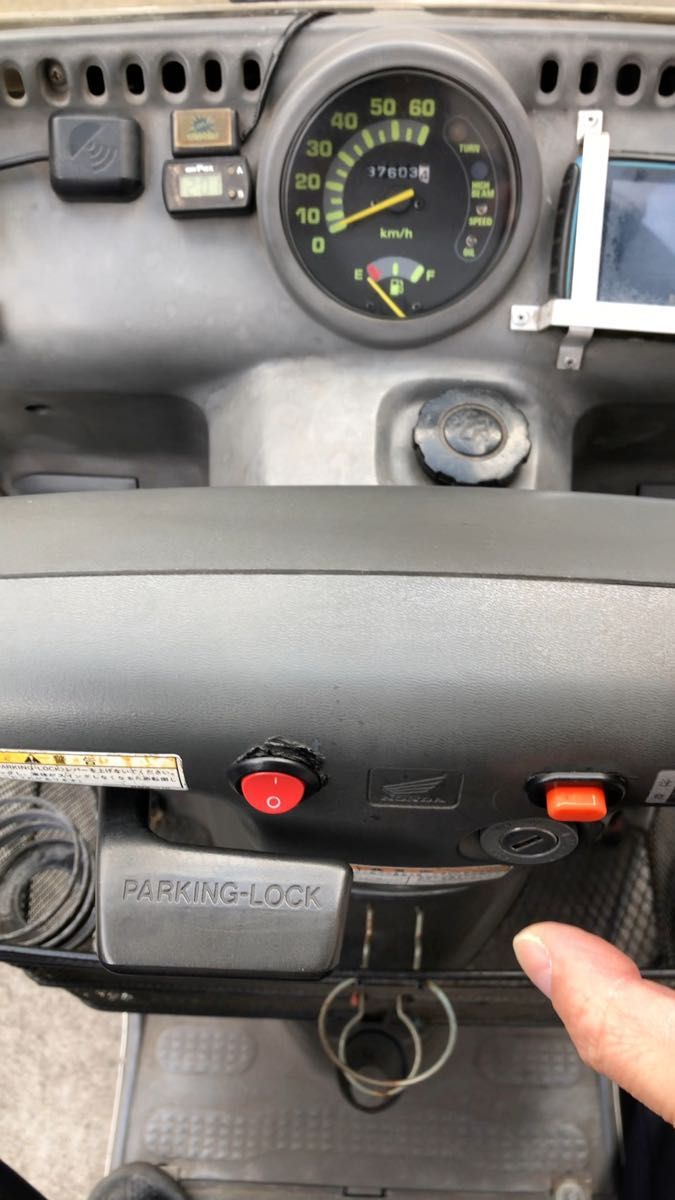 TA02 ジャイロキャノピー ハザード スイッチ Uberドライバー必見 駐車中も安心!配達に便利 鍵なしでハザード使用可能