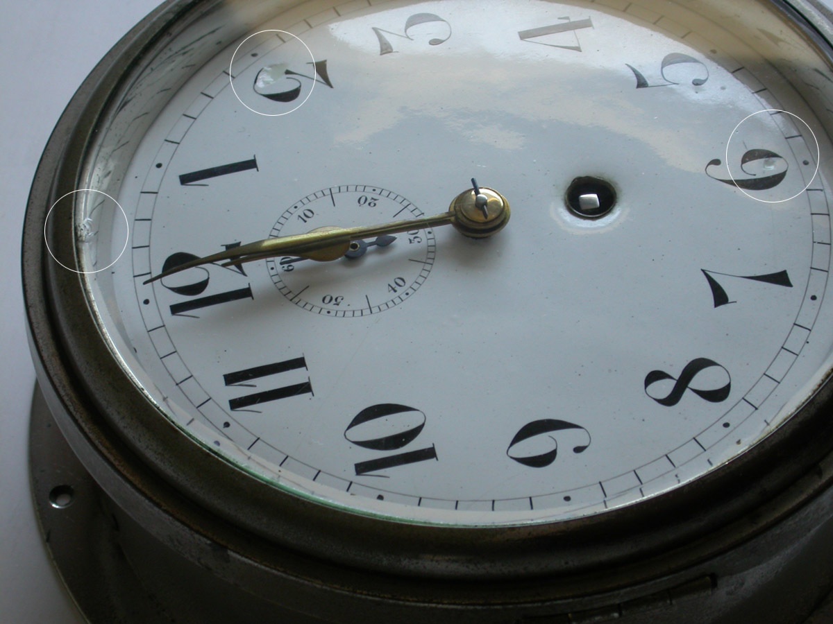  Britain SEWILL ship clock ( quartz / machine )Φ21cmsmoseko enamel face brass nickel chamfer glass / Vintage clock wall clock 
