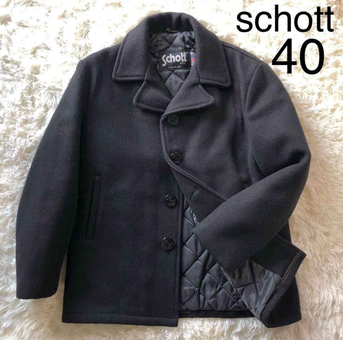 Schott ピーコート 40 ブラック|Yahoo!フリマ(旧PayPayフリマ) Schott ピーコート 40 ブラック|Yahoo!フリマ(旧PayPayフリマ)