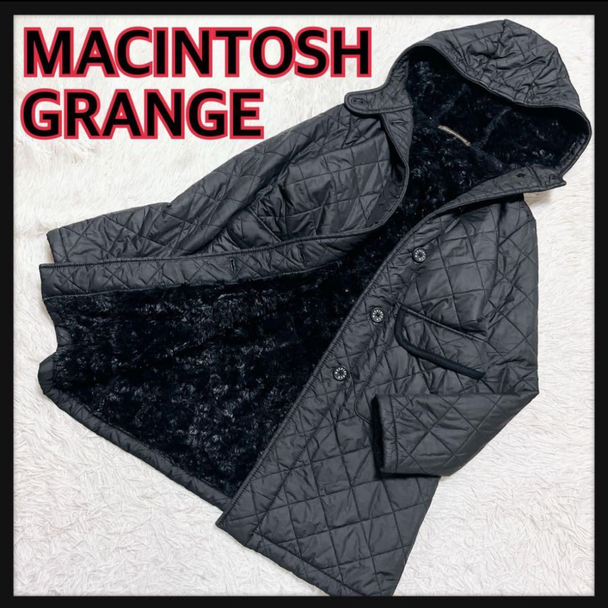 美品 マッキントッシュ グランジ 黒 人気 裏ボアキルティング 美品 マッキントッシュ グランジ 黒 人気 裏ボアキルティング