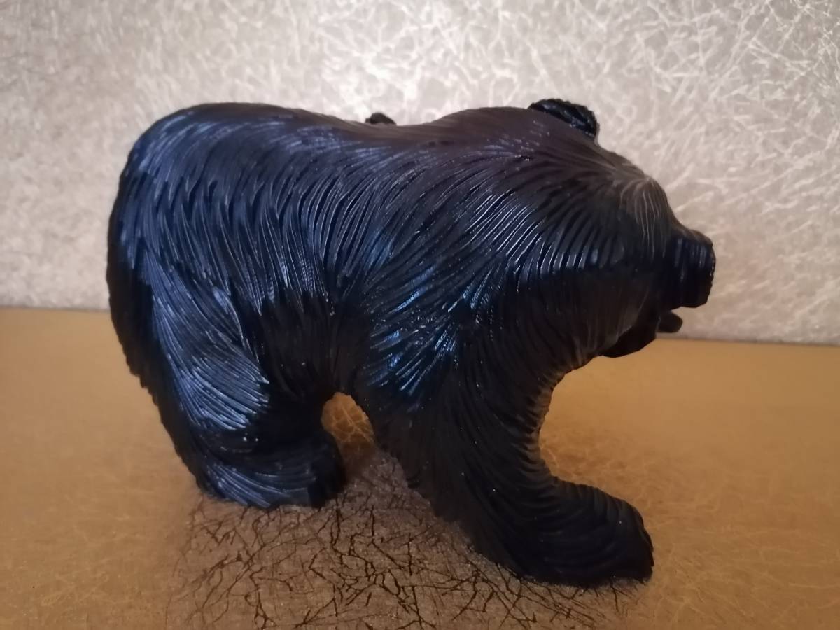 昭和レトロ 　木彫りの熊　木彫りクマくまぼっこアイヌ　　北海道土産_画像6