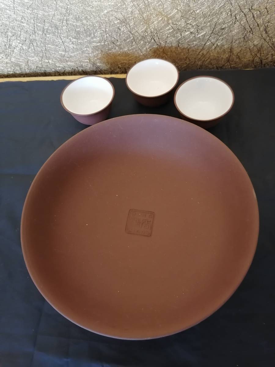 清香 QING XIANG チンシャン 茶器セット煎茶道具 茶器 茶具 朱泥 急須 在銘 紫砂急須 在銘 紫砂_画像7