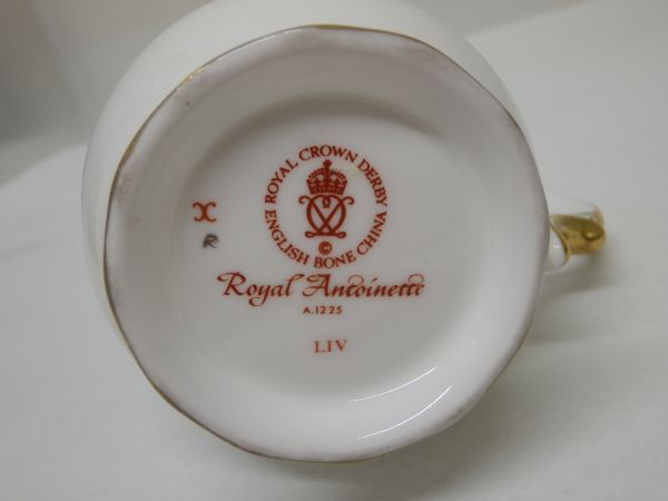 ROYAL CROWN DERBY ロイヤルクラウンダービー ロイヤル?アントワネット クリーマー ポット A.1225　LIV/　 クリーマー 陶磁器 フランス
