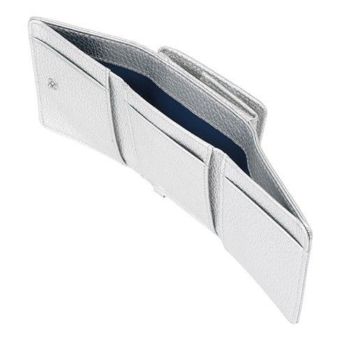 アンテプリマ✖️ANAシルバー 花モチーフ 三つ折り財布　機内販売限定品 アンテプリマ✖️ANAシルバー 花モチーフ 三つ折り財布 機内販売