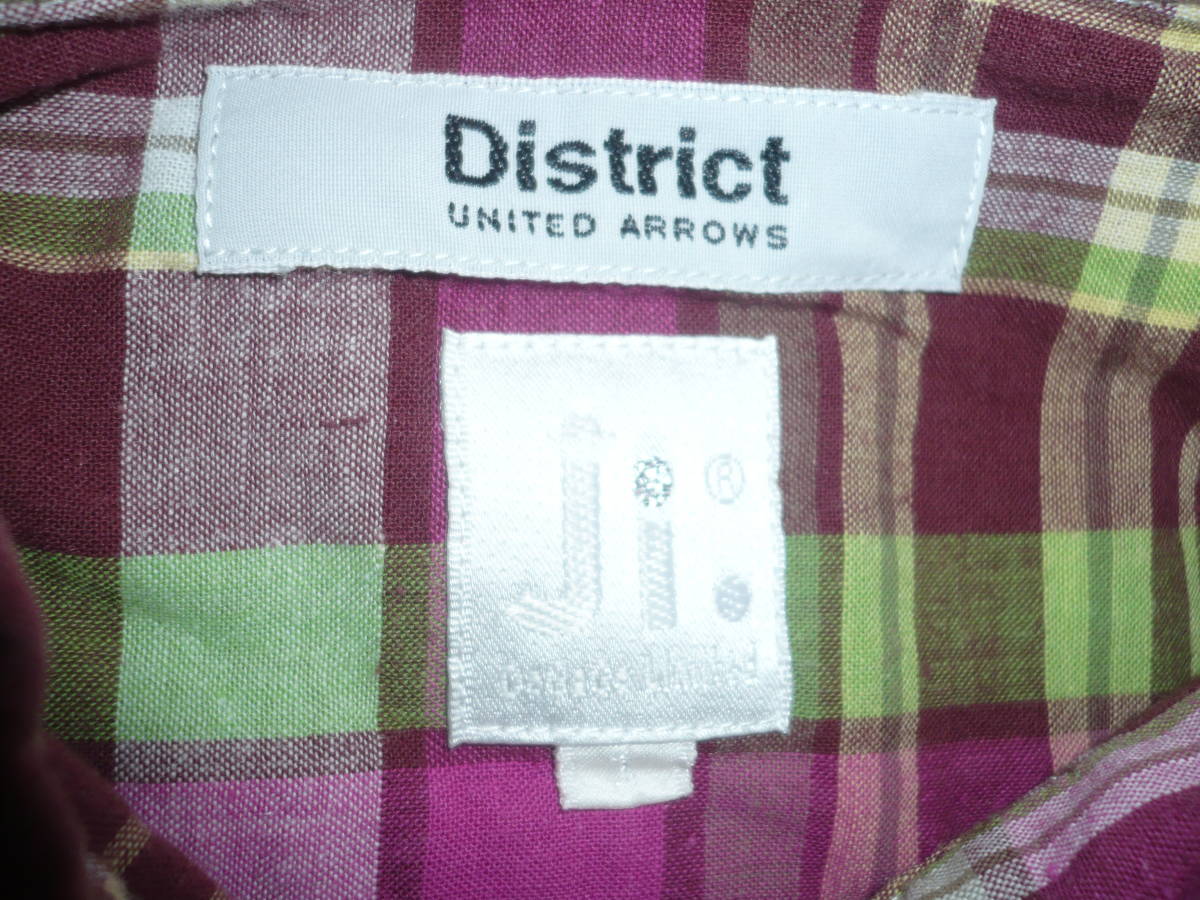 District special order Ji.ma gong s check BD shirt size 1 made in Japan 