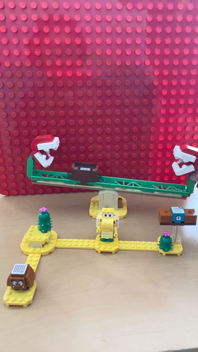 LEGO マリオ パックンフラワーのバランスチャレンジ