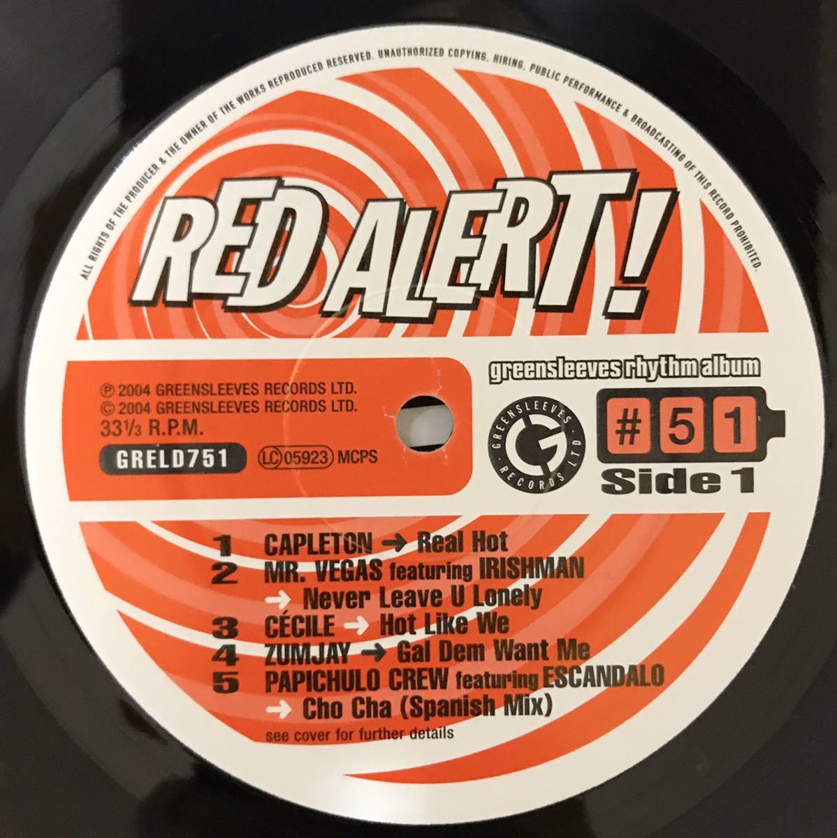 Red Alert Riddim 1Way / V.A Greensleeves 2LP レコード_画像5