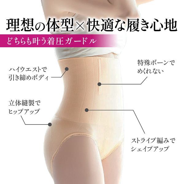 二七四桃XL-XXL/ ガードルショーツ ハイエスト 骨盤矯正 補正下著 お腹引き締め ロング ヒップアップ 産后 大きいサイズ 著圧 股関節(jié)