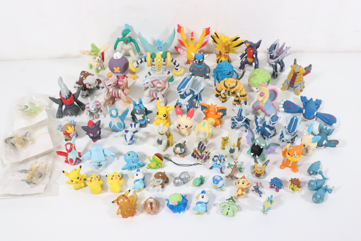 ☆ポケモン ソフビ人形 まとめ ピカチュウ ディアルガ パルキア ☆ポケモン ソフビ人形 まとめ ピカチュウ ディアルガ パルキア
