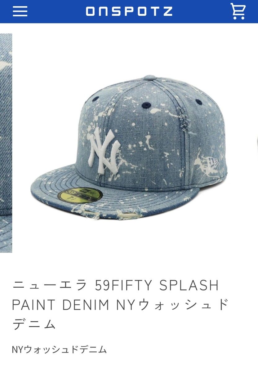 新品未使用】NEW ERA ONSPOTZ別注 59FIFTY ヤンキース 7 5/8 新品未使用】NEW ERA ONSPOTZ別注 59FIFTY ヤンキース 7 5/8