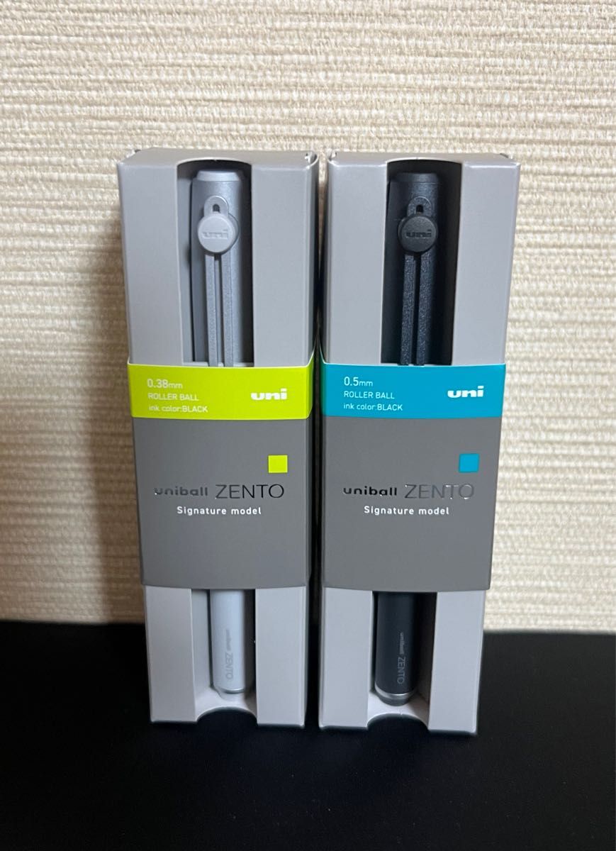 uniball ZENTO シグニチャーモデル メタリックブラック シルバー uniball ZENTO シグニチャーモデル メタリックブラック シルバー