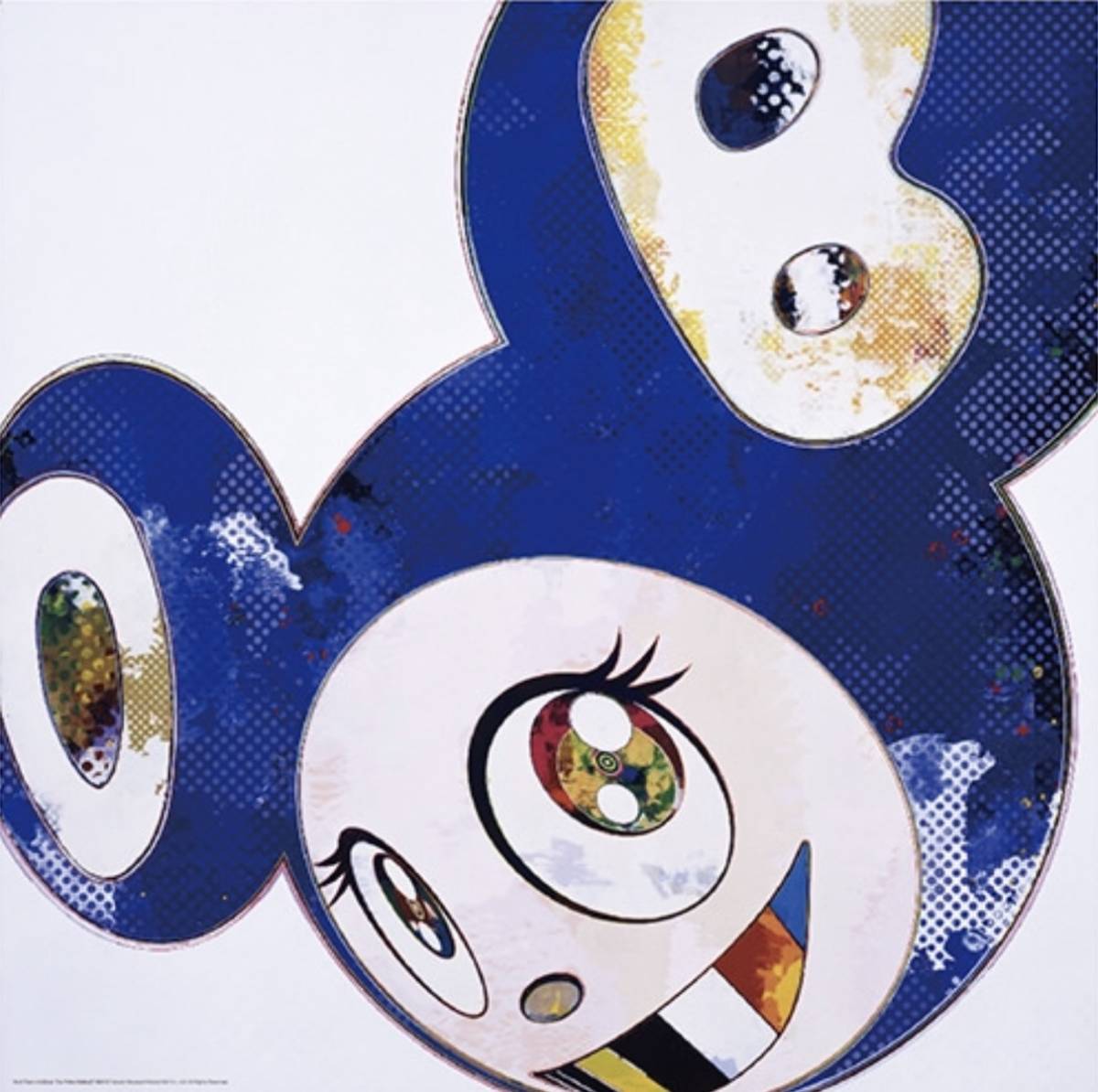  Murakami . poster [And Then × 6 (Blue :poruke. mesodo) ] Takashi Murakami / Edition 300 / Signed.