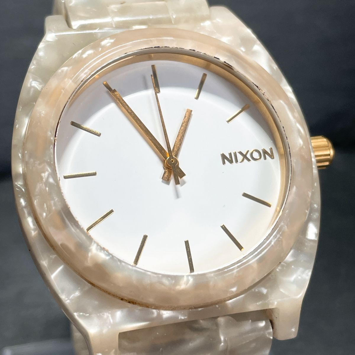 美品 NIXON ニクソン THE TIME TELLER ACETATE タイムテラー 美品 NIXON ニクソン THE TIME TELLER ACETATE タイムテラー