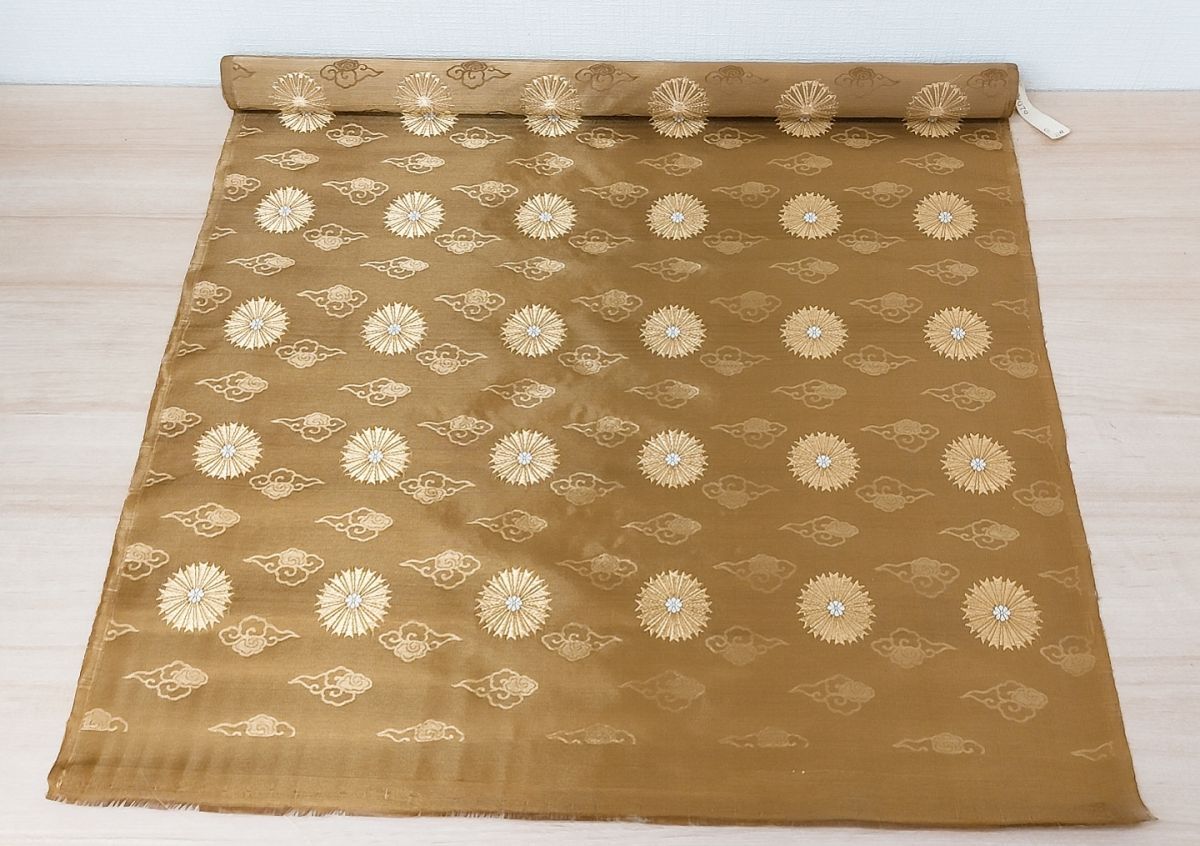 美品 保管品 日蓮宗 反物 正絹 金襴 絹織物 生地 法衣 法要 葬儀 美品 保管品 日蓮宗 反物 正絹 金襴 絹織物 生地 法衣 法要 葬儀