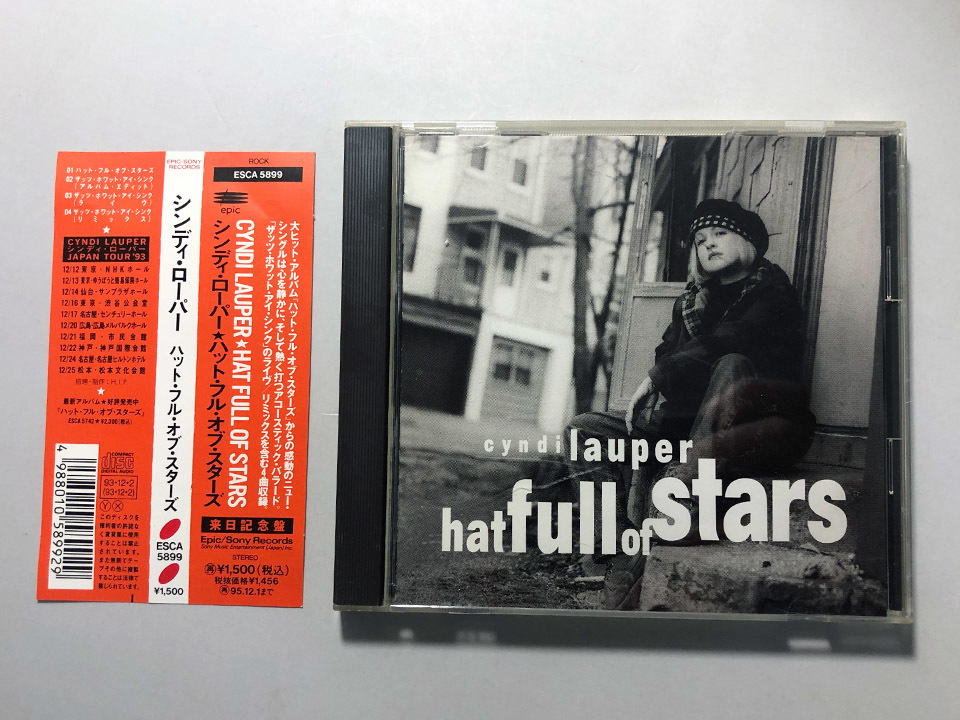 【CD】帯付 CYNDI LAUPER ／ HAT FULL OF STARS ／ シンディ ローパー ／ ハット・フル・オブ・スターズ 来日記念盤 [F1-3]_画像1