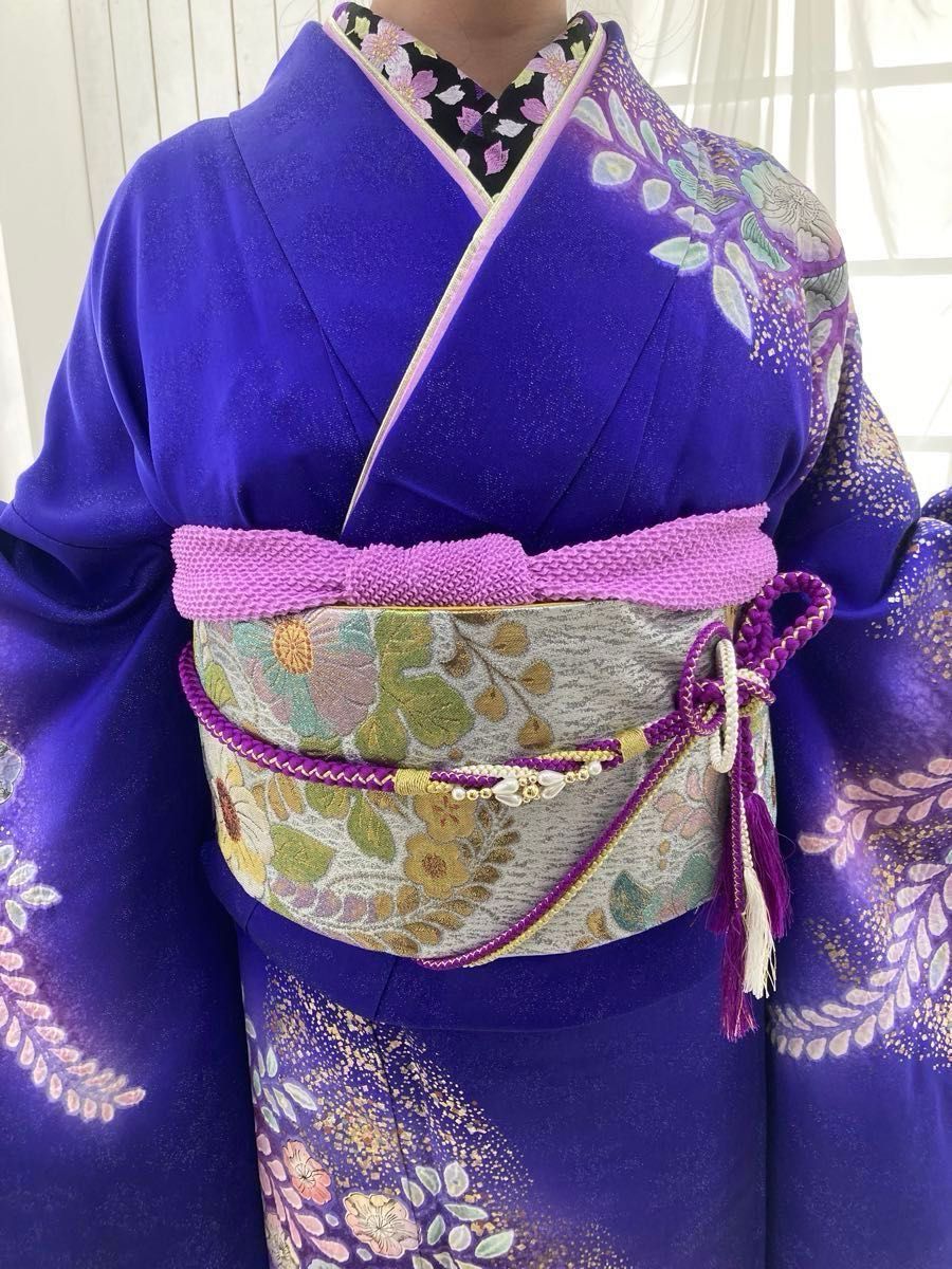 振袖フルセット 辻が花 ブルー系 銀通し 作家物|Yahoo!フリマ 振袖フルセット 辻が花 ブルー系 銀通し 作家物|Yahoo!フリマ