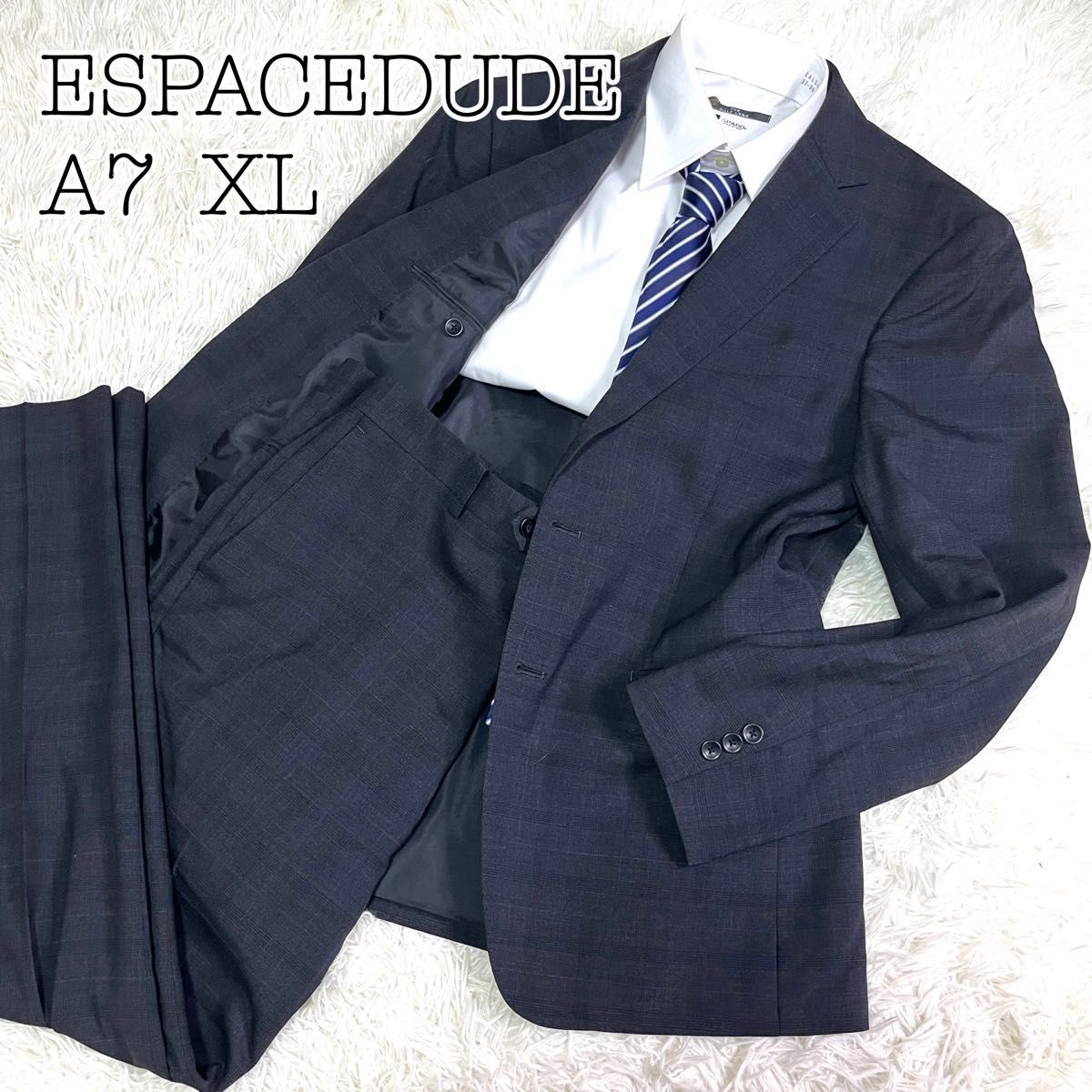 ほぼ新品 ESPACEDUDE スーツ セットアップ ダークグレー XL ほぼ新品 ESPACEDUDE スーツ セットアップ ダークグレー XL
