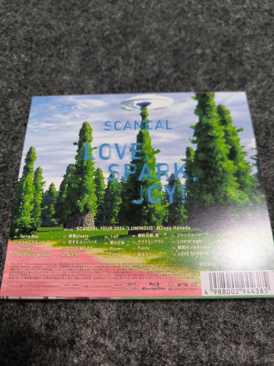 SCANDAL/LOVE, SPARK, JOY (初回限定盤/CD+Blu-ray SCANDAL/LOVE, SPARK, JOY (初回限定盤/CD+Blu-ray