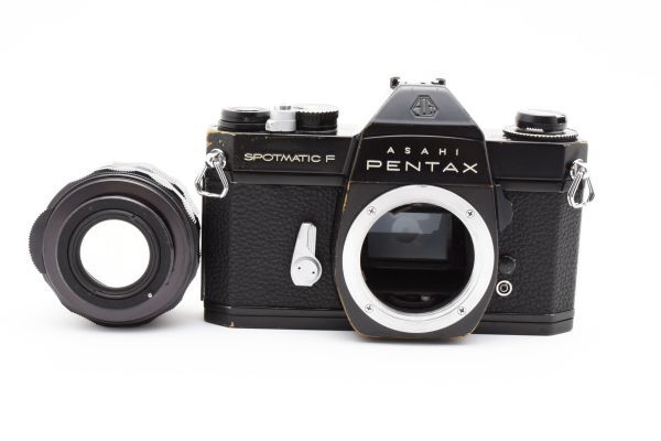 [ хорошая вещь ] Pentax PENTAX SPF однообъективный зеркальный 35mm пленочный фотоаппарат черный чёрный +Super Takumar 55mm f/1.8 2411295