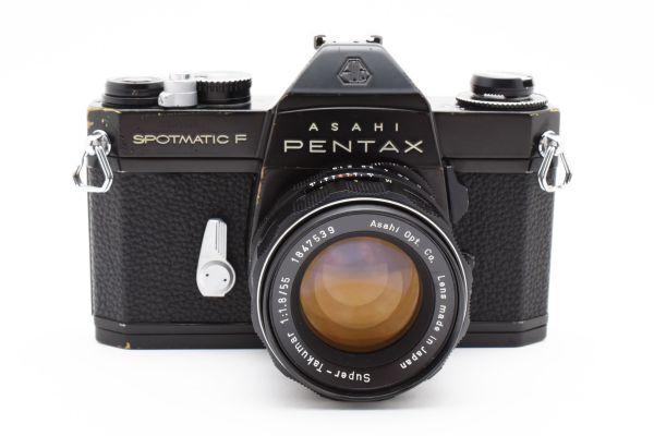 [ хорошая вещь ] Pentax PENTAX SPF однообъективный зеркальный 35mm пленочный фотоаппарат черный чёрный +Super Takumar 55mm f/1.8 2411295