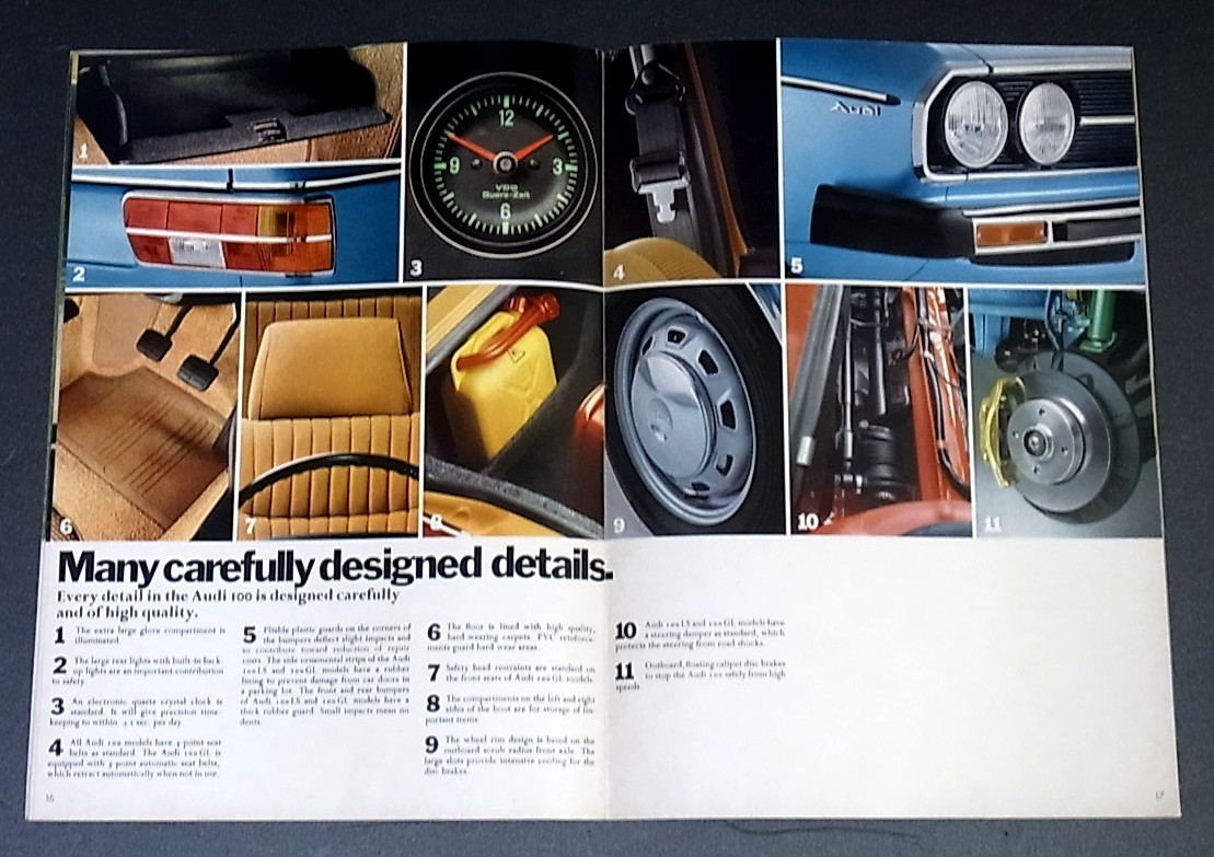  Audi 100 1975 year catalog AUDI