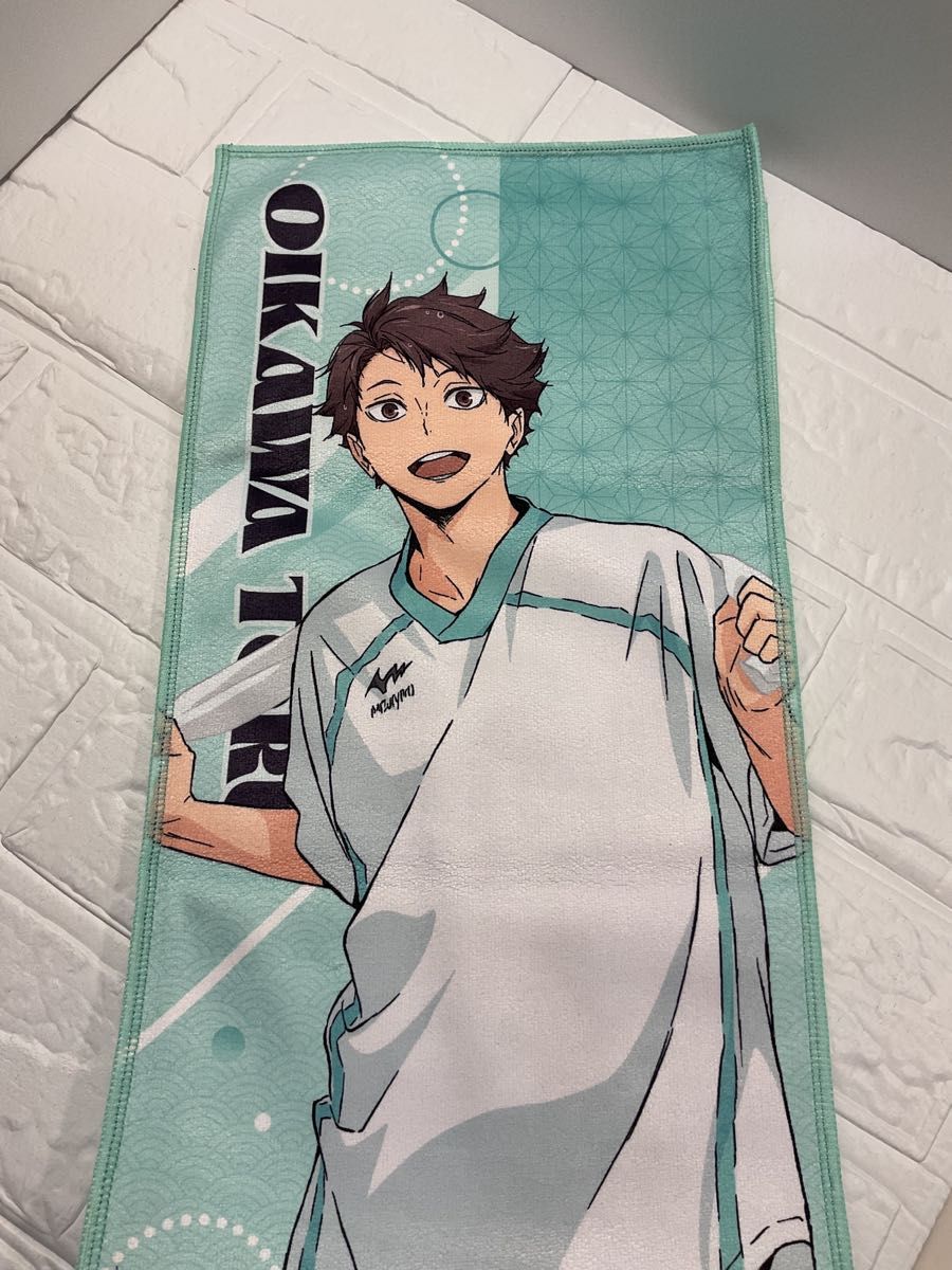 極楽湯 ハイキュー 及川徹 マフラータオル フードピック 3点 極楽湯 ハイキュー 及川徹 マフラータオル フードピック 3点