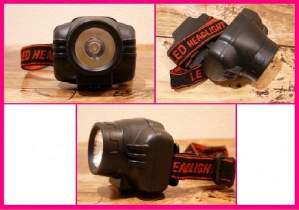 【LED ヘッドライト:3點】★かなり明るい：めちゃくちゃ明るい！電池タイプ:キャンプ 防犯 緊急 グッズ レジャー キャンプ：DS