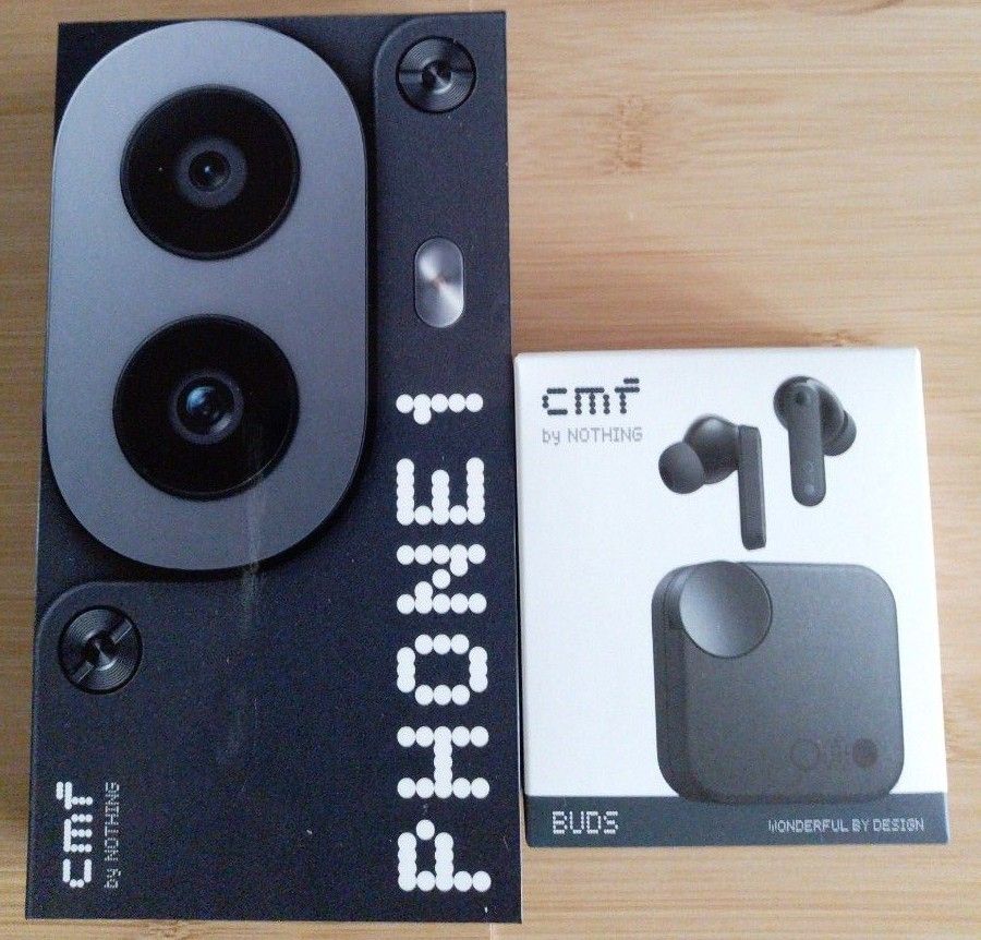 CMF NOTHING PHONE1 128GB ブラック+イヤホン 新品未開封 新品未開封】CMF by Nothing Phone 1 黒色 & イヤフォンのセット