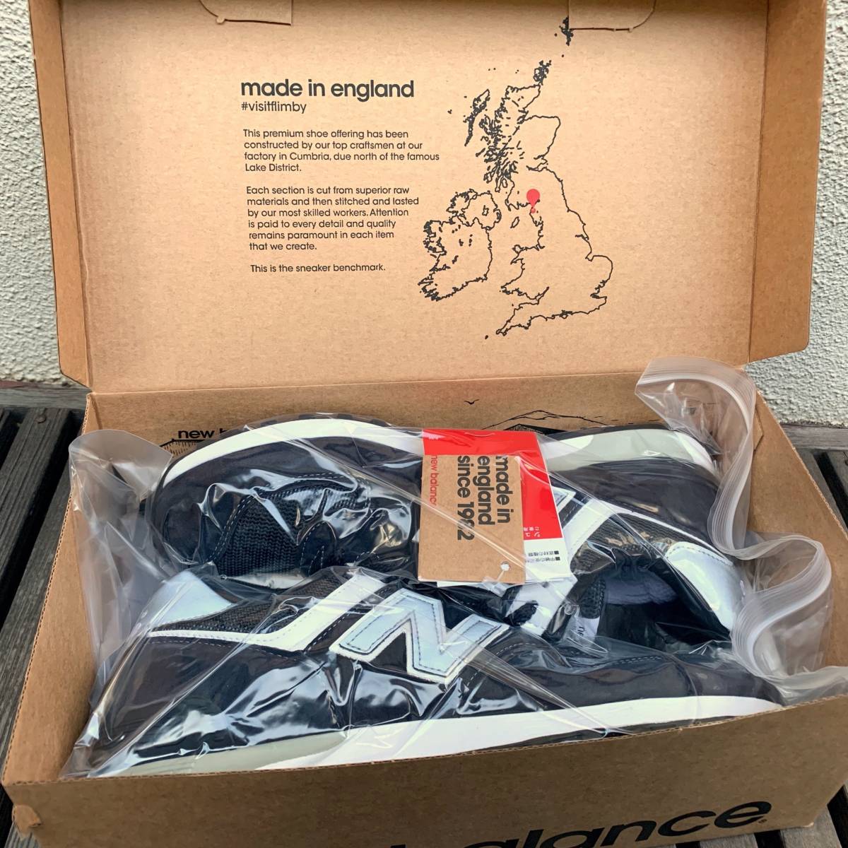 国内正規品 UK製 NEW BALANCE M576PMN NAVY×GRAY×WHITE US8D 26cm スウェード 新品 イギリス製 英国製 紺 ネイビー×グレー×ホワイト_画像6