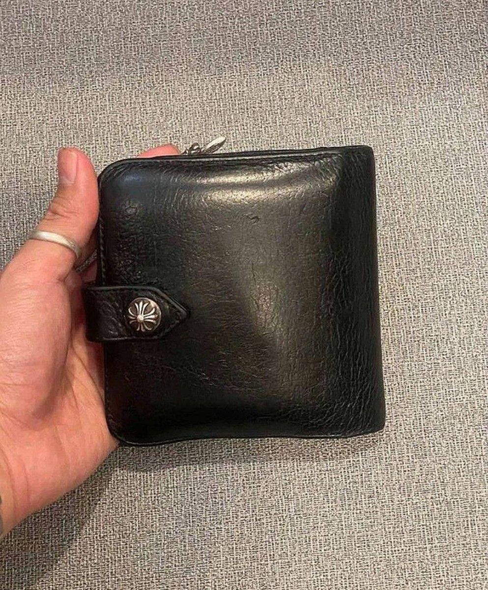 クロムハーツ正規店購入美品】スクエアボタンビル ウォレット クロムハーツ正規店購入美品】スクエアボタンビル ウォレット