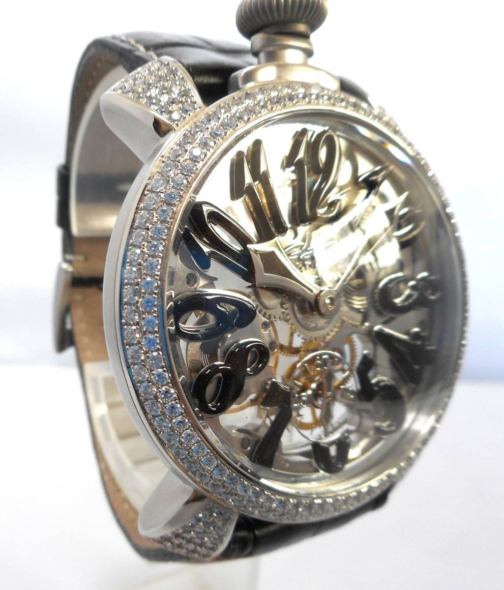 gagamilano GaGa Milano Manuale 48mm bezel rug bi Joe after diamond processing will do custom mana-re Napoleone MANUALE