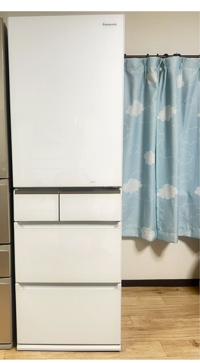 美品送料込》19年製 冷蔵庫 EX NR-E414GV-W 406L /5ドア日本製 美品送料込》19年製 冷蔵庫 EX NR-E414GV-W 406L /5ドア日本製