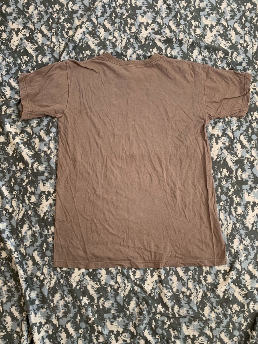 米軍 実物 放出品 半袖 Tシャツ 2枚セット 無地 シンプル サバゲー トレーニング 替え アウトドア 登山 T_画像6
