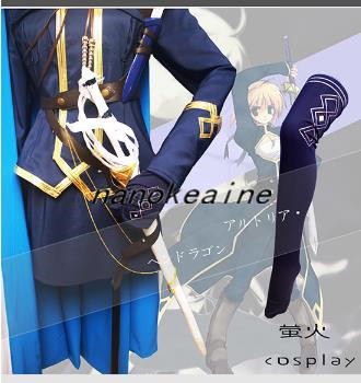 Fate/Grand Order アルトリア・ペンドラゴン正装 コスプレ衣装+手袋+靴下 風風(ウィッグ 靴別売り)_画像4