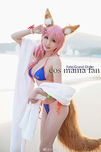 コスプレ衣装+耳 +尻尾+ 腕輪+帽 Fate/Grand Order タマモキャット玉藻の前 FGO 水着 玉藻前 ウィッグ 靴追加可能