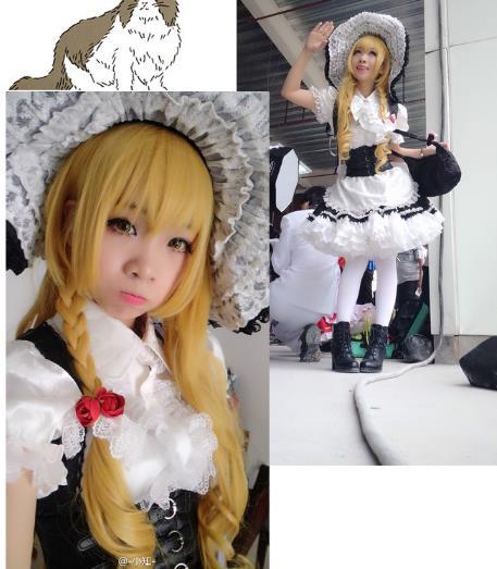 ヤフオク 実物撮影コスプレ衣装 東方project 霧雨魔理沙