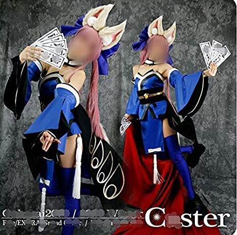 コスプレ衣装 Fate/EXTRA/FGO/キャスター/玉藻の前+髪飾り+靴下 コスプレ衣装 Fate/EXTRA/FGO/キャスター/玉藻の前+髪飾り+靴下