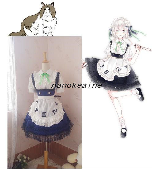 東方Project 十六夜咲夜 コスプレ衣装 風(ウィッグ 靴別売り 東方Project 十六夜咲夜 コスプレ衣装 風(ウィッグ 靴別売り