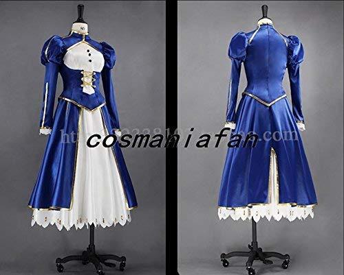 コスプレ衣装 Fate/stay night セイバー Saber開戦服+マント+前掛風ウィッグ 靴別売り_画像2