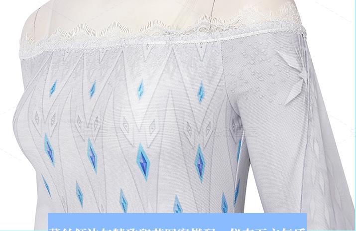  дыра . снег. женщина .2 L saQueen Elsa of Arendelle Frozen 2 Elsa костюмы + парик способ ( обувь продается отдельно )