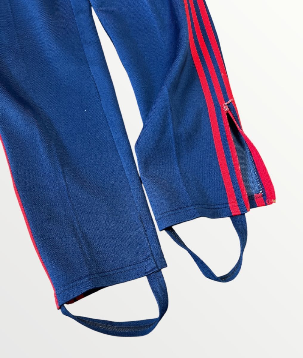 口コミ・レビュー評価が高いおすすめ人気商品の通販 adidas アディダス デサント製 ジャージ下 紺×赤 S 80's ボトムス