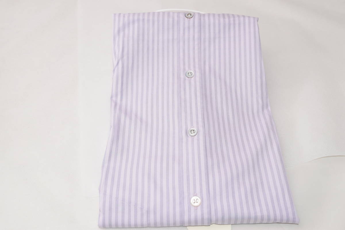 新品未使用 Paul Smith Collection 半袖ドレスシャツパープルストライプ紫 Sサイズ 定価22 000円 肩幅42 着丈70 代購幫 新品未使用 Paul Smith Collection 半袖ドレスシャツパープルストライプ紫 Sサイズ 定価22 000円 肩幅42 着丈70 代購幫
