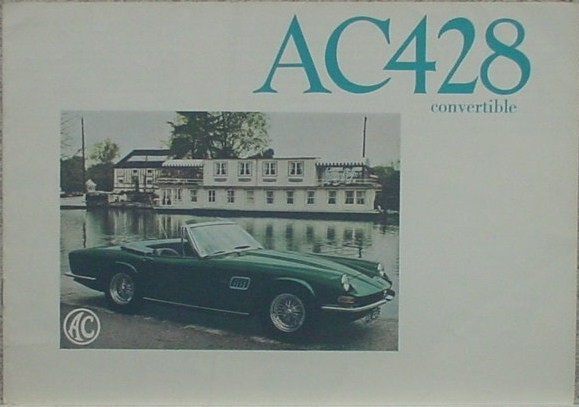 AC 428 CONVERTIBLE 1970 セールスカタログ_画像1