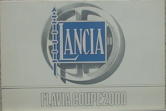 LANCIA FLAVIA COUPE 2000 セールスカタログ_画像1